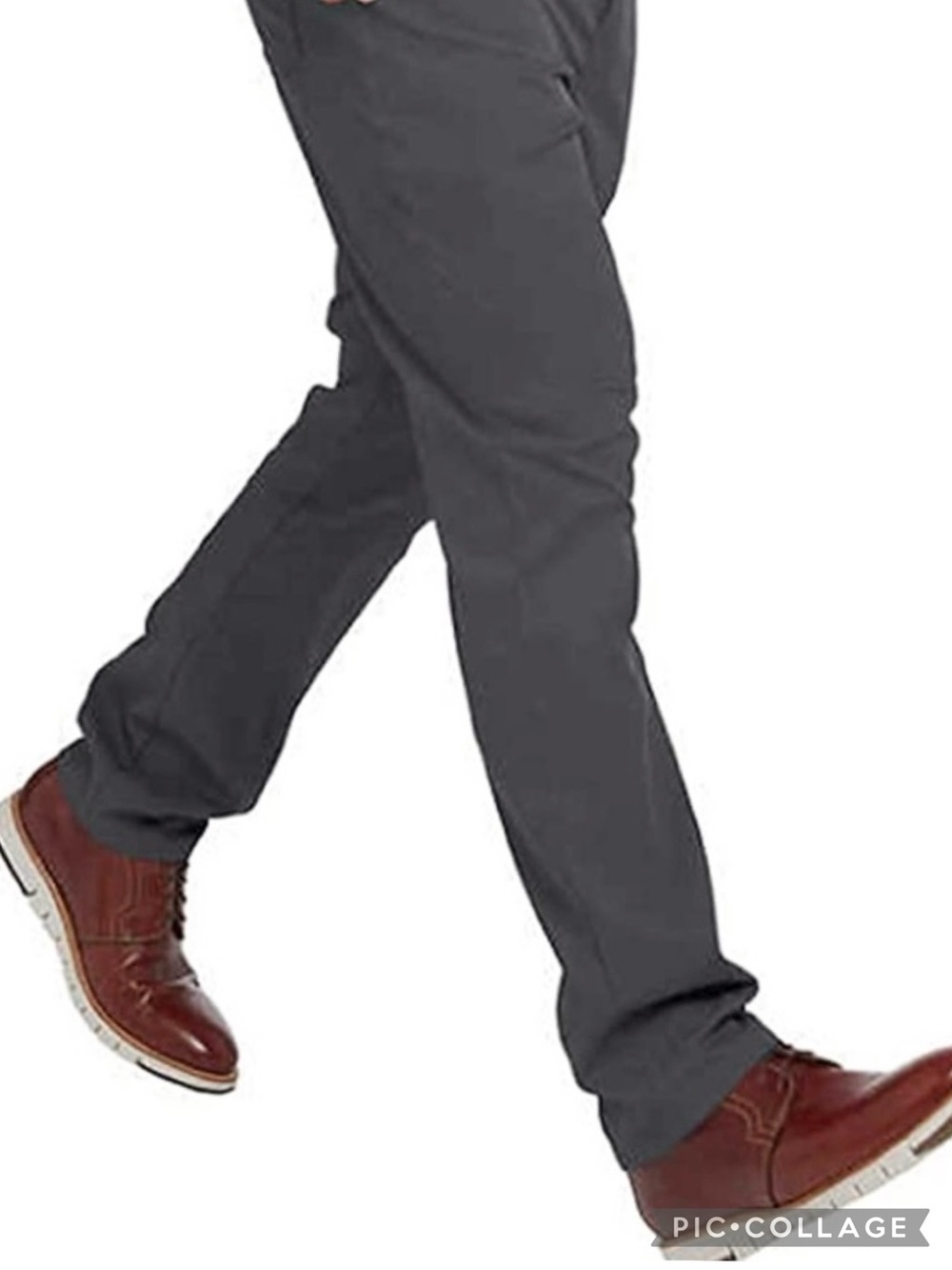 Pebble Beach Men’s Gray Dry-Luxe Performance Pants 38x32 Golf Casual